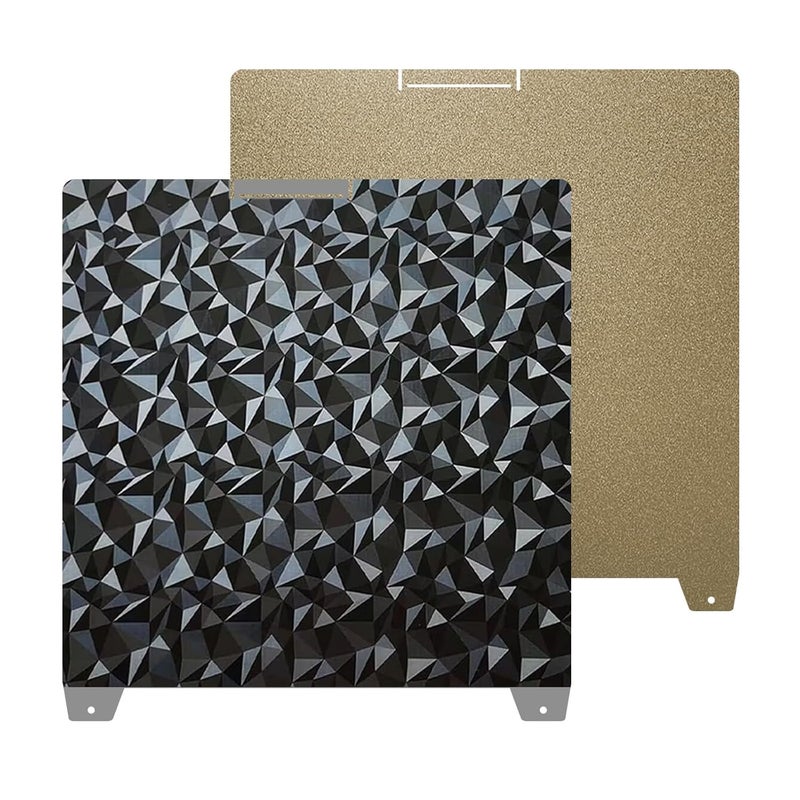 Wefuit K2 Plus Build Plate 370x370mm Diamond PEO+Textured PEI Sheet Heated Bed Spring Steel Flexible 3D Printer Platform for Creatily K2 Plus 3D Printer - Image 1